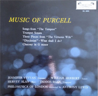 Jennifer Vyvyan, William Herbert, Hervey Alan, Dennis Egan, Philomusica Of London, Anthony Lewis - Music Of Purcell download mp3 flac