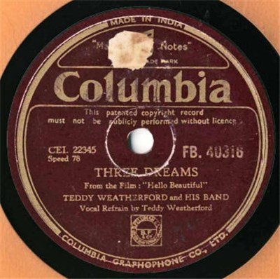 Teddy Weatherford And His Band - Three Dreams / Cabin In The Sky download mp3 flac