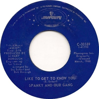 Spanky And Our Gang - Like To Get To Know You / Give A Damn download mp3 flac