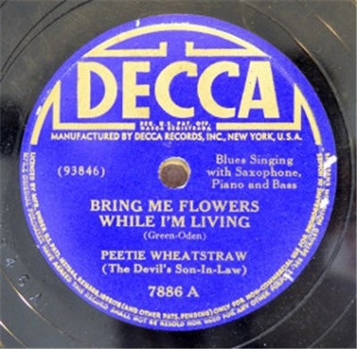 Peetie Wheatstraw - Bring Me Flowers While I'm Living / Hearse Man Blues download mp3 flac