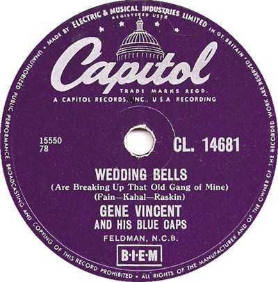 Gene Vincent And His Blue Caps - Wedding Bells / Jumps, Giggles And Shouts download mp3 flac