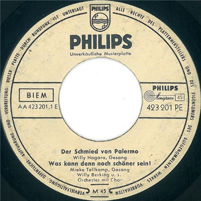 Willy Hagara / Mieke Tellkamp / Werner Overheidt / Die Starlets - Der Schmied Von Palermo download mp3 flac