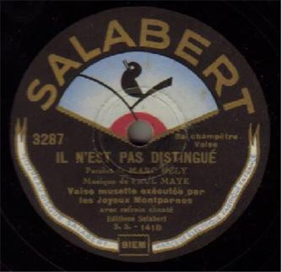 Les Joyeux Montparnos - Il N'est Pas Distingué / Oh ! Papa... Avec Un Bruit Sec download mp3 flac
