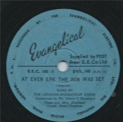 The London Endeavour Choir - At Even Ere The Sun Was Set / I Will Sing The Wondrous Story download mp3 flac