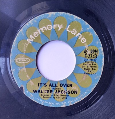 Walter Jackson - It's All Over / Suddenly I'm All Alone download mp3 flac