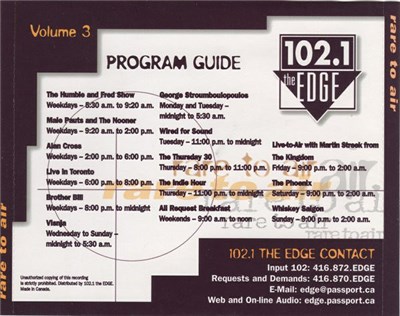 Various - 102.1 The Edge Rare To Air Volume 3 download mp3 flac