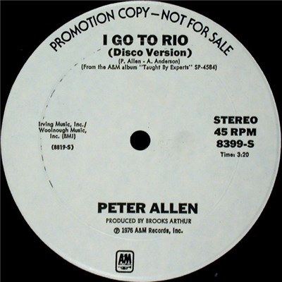 Peter Allen - I Go To Rio (Disco Version) download mp3 flac