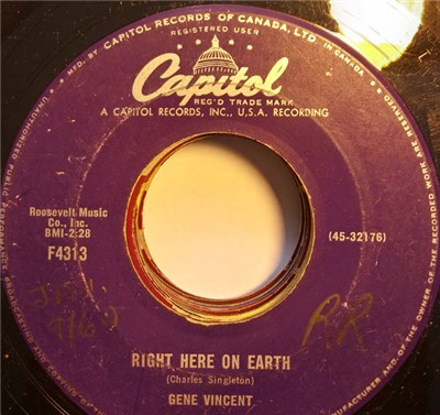Gene Vincent - Wild Cat / Right Here On Earth download mp3 flac