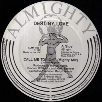 Destiny Love - Call Me Tonight (Mighty Mix c/w Hollywood Mix) download mp3 flac