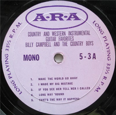 Billy Campbell And The Country Boys - Country And Western Instrumental Guitar Favorites download mp3 flac