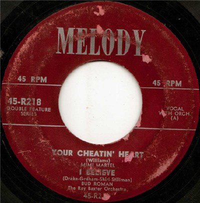 Mimi Martel, Bud Roman - Your Cheatin' Heart / I Believe download mp3 flac