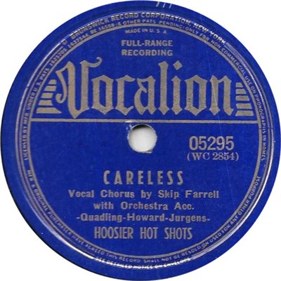 Hoosier Hot Shots - Careless / In An Old Dutch Garden (By An Old Dutch Mill) download mp3 flac