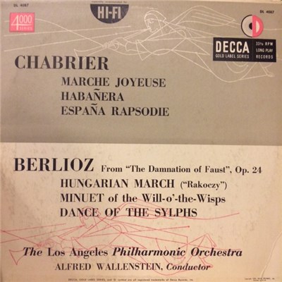 Emmanuel Chabrier, Hector Berlioz - Marche Joyeuse / Habanera / Espana Rapsodie / Hungarian March / Minuet Of The Will-O'-The-Wisps / Dance Of The Sylphs download mp3 flac