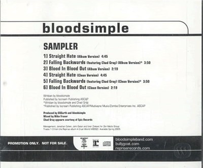 Bloodsimple - Sampler download mp3 flac
