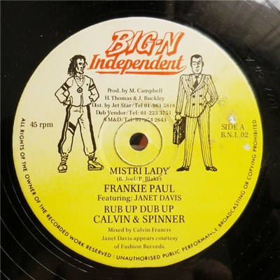 Frankie Paul Featuring Janet Davis - Mistri Lady download mp3 flac