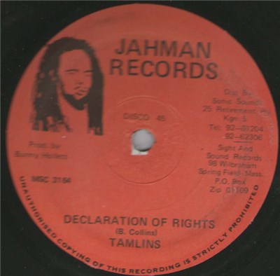 The Tamlins - Declaration Of Rights download mp3 flac