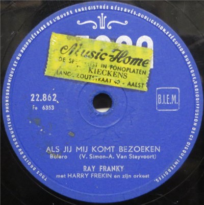 Ray Franky met Harry Frékin En Zijn Orkest - Als Jij Mij Komt Bezoeken / Veel Bittere Tranen download mp3 flac