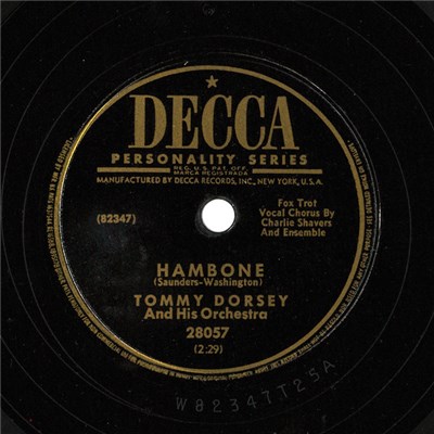Tommy Dorsey And His Orchestra - Hambone / Come What May download mp3 flac