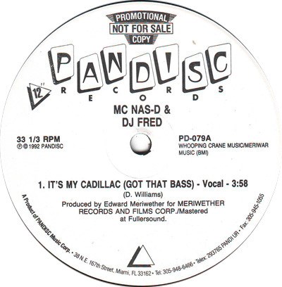 MC Nas-D & DJ Fred - It's My Cadillac (Got That Bass) download mp3 flac