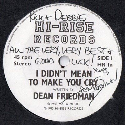 Dean Friedman - I Didn't Mean To Make You Cry download mp3 flac