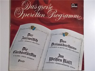 F. Lehar, E. Klamm, Schubert - H. Berte, R. Benatzky - Das Große Operetten Programm download mp3 flac