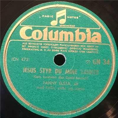 Fanny Elsta - Jesus Styr Du Mine Tanker / Lykksalig, Lykksalig download mp3 flac