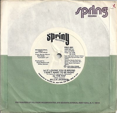 Millie Jackson - If Loving You Is Wrong I Don't Want To Be Right / The Rap download mp3 flac