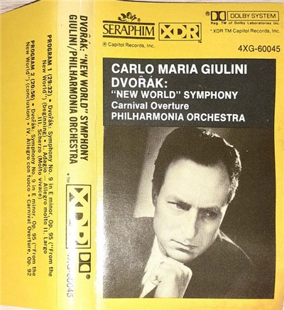 Dvořák - Carlo Maria Giulini, Philharmonia Orchestra - "New World" Symphony Carnival Overture download mp3 flac