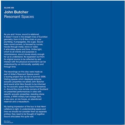 John Butcher - Resonant Spaces download mp3 flac