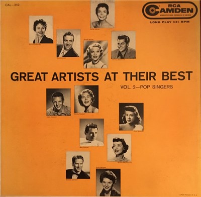 Various - Great Artists At Their Best Vol. 2 - Pop Singers download mp3 flac