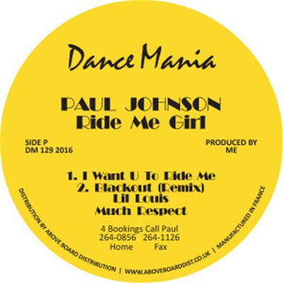 Paul Johnson - Ride Me Girl / Now Suck It download mp3 flac