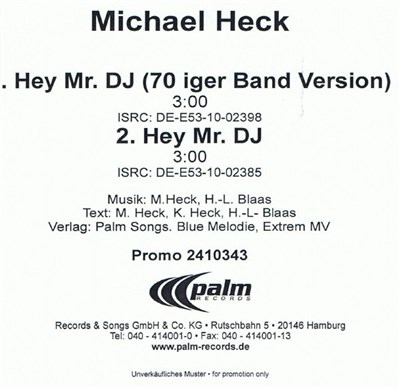Michael Heck - Hey Mr. DJ download mp3 flac