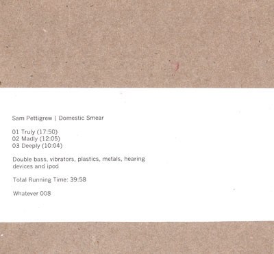 Sam Pettigrew - Domestic Smear download mp3 flac