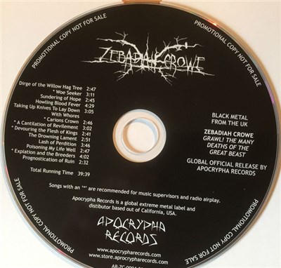 Zebadiah Crowe - 'Grawle' The Many Deaths of the Great Beast download mp3 flac