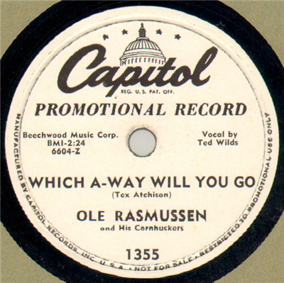 Ole Rasmussen And His Cornhuskers - Which A-Way Will You Go download mp3 flac