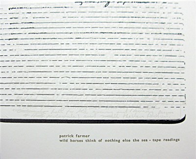 Patrick Farmer - Wild Horses Think Of Nothing Else The Sea - Tape Readings download mp3 flac