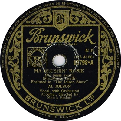 Al Jolson - Ma Blushin' Rosie (Ma Posie Sweet) / You Made Me Love You (I Didn't Want To Do It) download mp3 flac