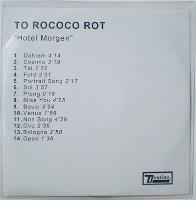To Rococo Rot - Hotel Morgen download mp3 flac