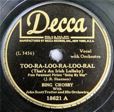 Bing Crosby With John Scott Trotter And His Orchestra - Too-Ra-Loo-Ra-Loo-Ral (That's An Irish Lullaby) download mp3 flac