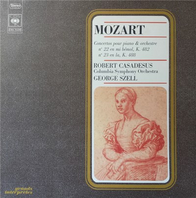 Mozart, Robert Casadesus, Columbia Symphony Orchestra, George Szell - Concertos Pour Piano Et Orchestre N°22 K.482 & N°23 K.488 download mp3 flac
