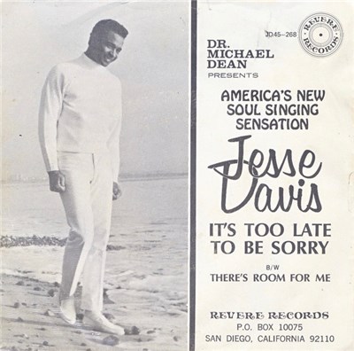 Jesse Davis - There's Room For Me / It's Too Late To Be Sorry download mp3 flac