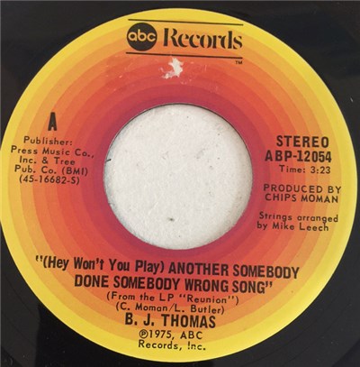 B.J. Thomas - (Hey Won't You Play) Another Someone Done Somebody Wrong Song download mp3 flac
