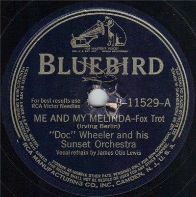 "Doc" Wheeler And His Sunset Orchestra - Me And My Melinda / Sarghum Switch download mp3 flac
