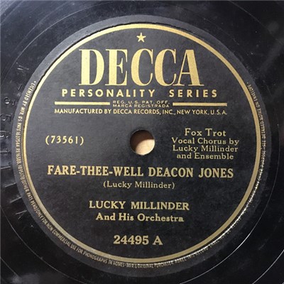 Lucky Millinder And His Orchestra - Fare-Thee-Well Deacon Jones / Berserk Boogie download mp3 flac