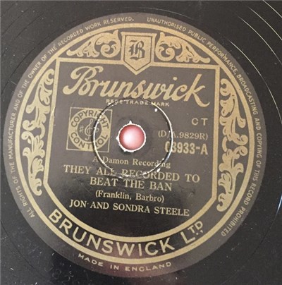 Jon And Sondra Steele - They All Recorded To Beat The Ban / My Happiness download mp3 flac