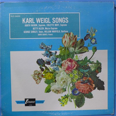 Judith Raskin, Colette Boky, Betty Allen, George Shirley, William Warfield, David Garvey - Karl Weigl Songs download mp3 flac