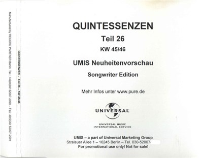 Various - Quintessenzen - Songwriter-Edition download mp3 flac