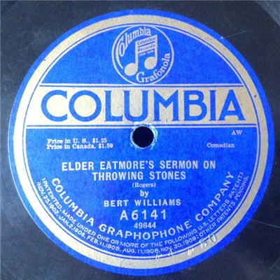 Bert Williams - Elder Eatmore's Sermon On Throwing Stones / Elder Eatmore's Sermon On Generosity download mp3 flac
