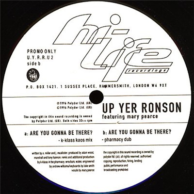Up Yer Ronson Featuring Mary Pearce - Are You Gonna Be There? download mp3 flac