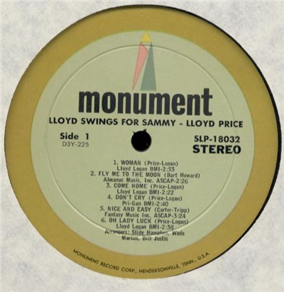Lloyd Price - Lloyd Price Swings For Sammy download mp3 flac